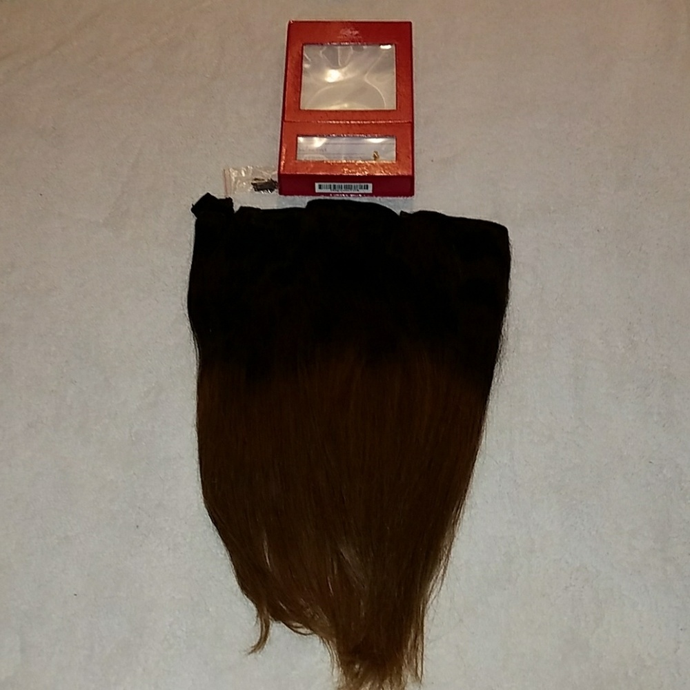 Luxy Chestnut ombre clip in hair extensions